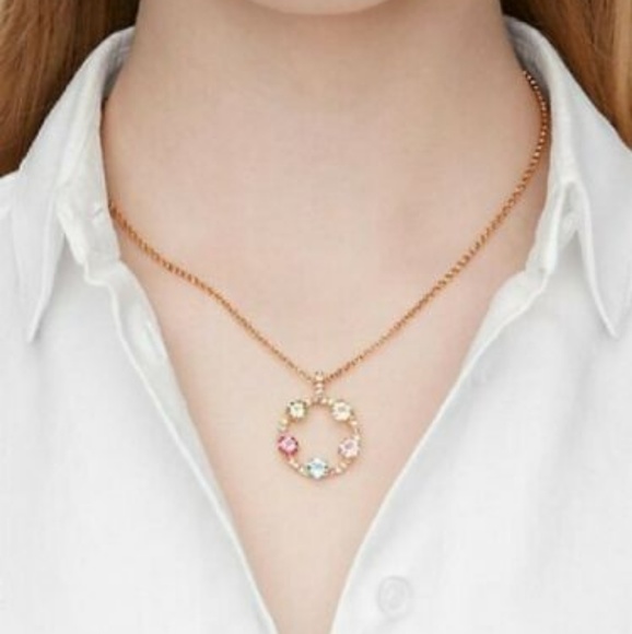 Kate Spade o0ru1787 Carnival Crystal necklace Mult - Picture 1 of 3